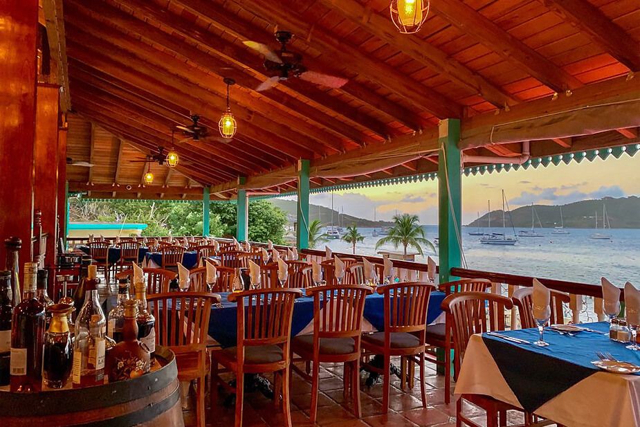 The Restaurant at Leverick Bay North Sound VG